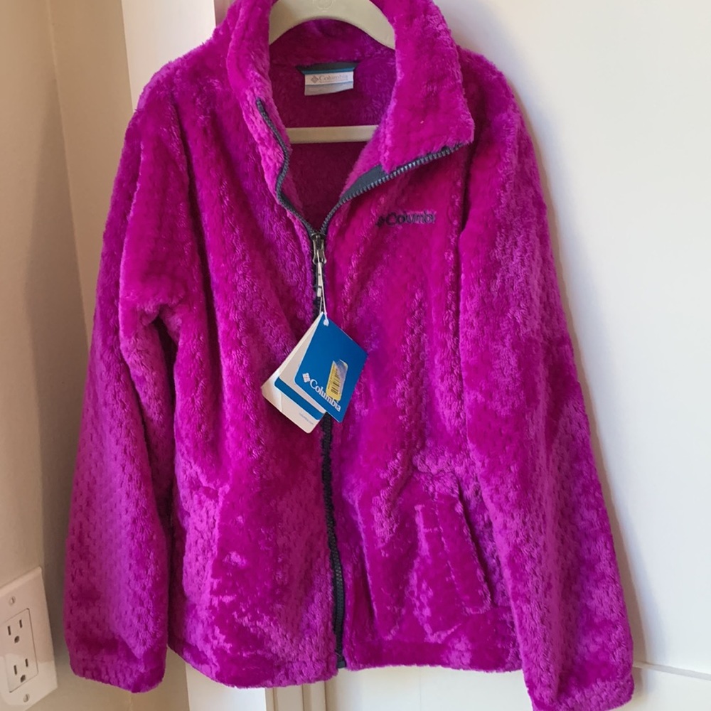Columbia Girls super soft fleece jacket. NWT.  Never worn.